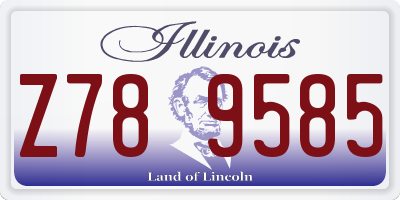 IL license plate Z789585