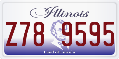 IL license plate Z789595