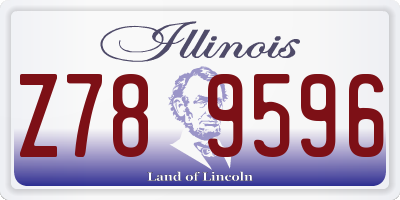 IL license plate Z789596