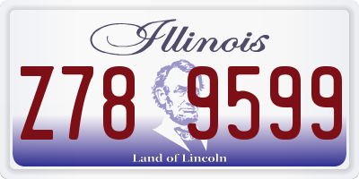 IL license plate Z789599