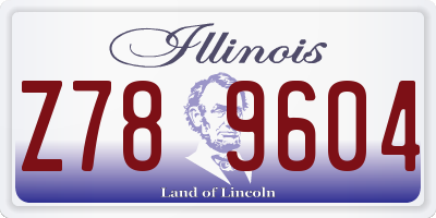 IL license plate Z789604