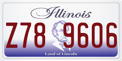 IL license plate Z789606