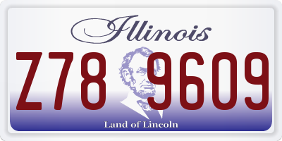 IL license plate Z789609