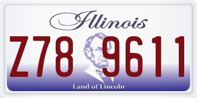 IL license plate Z789611