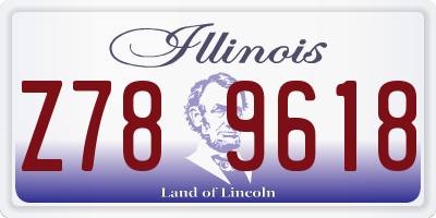 IL license plate Z789618