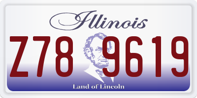 IL license plate Z789619