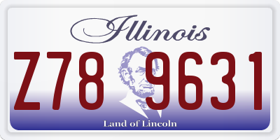 IL license plate Z789631