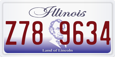 IL license plate Z789634
