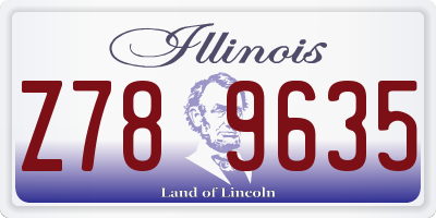 IL license plate Z789635