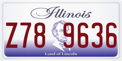 IL license plate Z789636