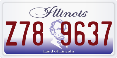 IL license plate Z789637