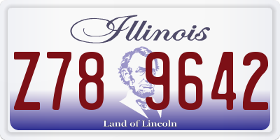 IL license plate Z789642