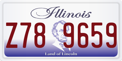 IL license plate Z789659