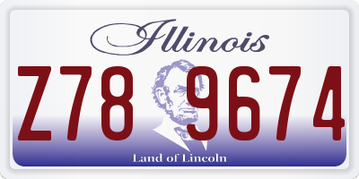IL license plate Z789674