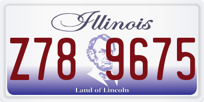 IL license plate Z789675