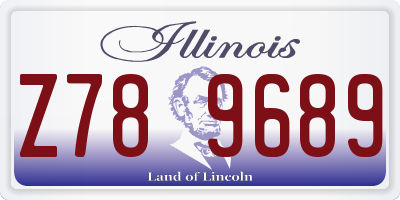 IL license plate Z789689