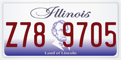 IL license plate Z789705