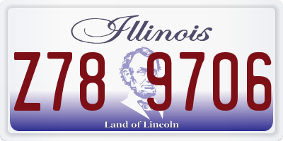 IL license plate Z789706