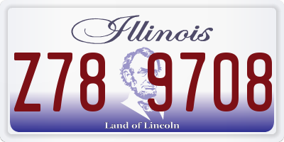 IL license plate Z789708