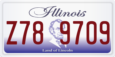 IL license plate Z789709