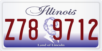 IL license plate Z789712