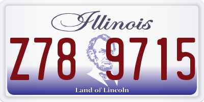 IL license plate Z789715