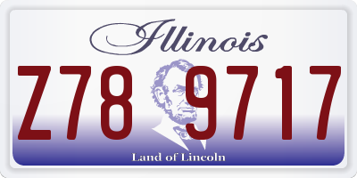 IL license plate Z789717
