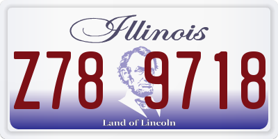 IL license plate Z789718