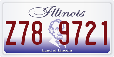 IL license plate Z789721