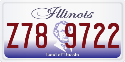 IL license plate Z789722