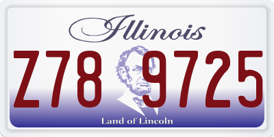IL license plate Z789725