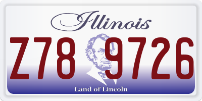 IL license plate Z789726