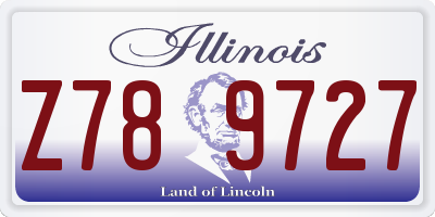 IL license plate Z789727