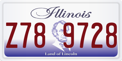 IL license plate Z789728