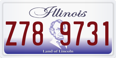 IL license plate Z789731