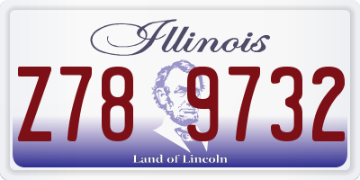 IL license plate Z789732