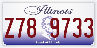 IL license plate Z789733