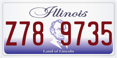 IL license plate Z789735