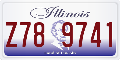 IL license plate Z789741