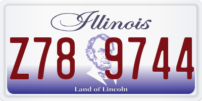 IL license plate Z789744