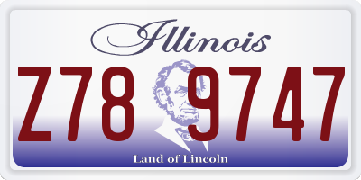 IL license plate Z789747