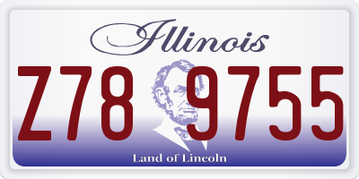 IL license plate Z789755