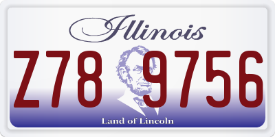 IL license plate Z789756