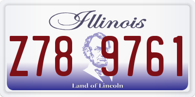 IL license plate Z789761