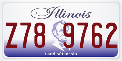 IL license plate Z789762