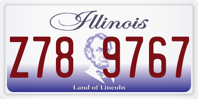 IL license plate Z789767