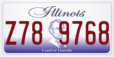 IL license plate Z789768