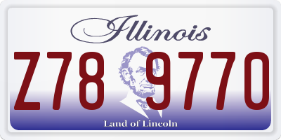 IL license plate Z789770