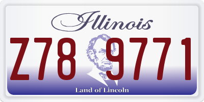 IL license plate Z789771