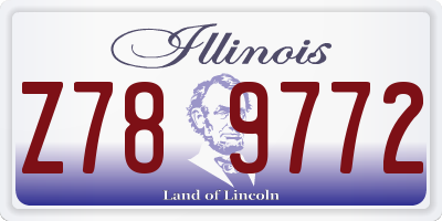 IL license plate Z789772